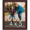 PosterPalooza | Photo Size Decor Brown Picture Frame - UV Acrylic, Foam Board Backing, Hanging Hardware - 2 of 4