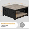 Yaheetech Wood Coffee Table with Storage for Living Room, Gray - 3 of 4