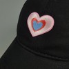 Anna-Kaci Women's Heart Embroidered Baseball Cap Low Bun Soft Cotton Trucker Hat - 4 of 4