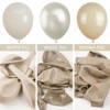 PartyWoo Balloons White Sand Pearl Beige Cream Ivory 12 Inch 50 pcs - 3 of 4