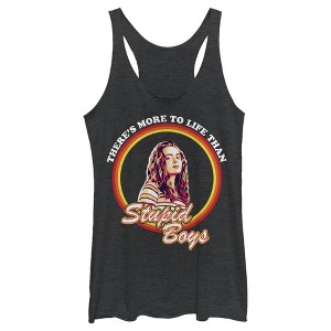 Women's Stranger Things Max More to Life than Boys Racerback Tank Top - 1 of 3