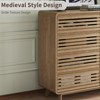Fluted Dresser for Bedroom, Wide 8 Drawers Dresser, Chests of Drawers with Grille & Curved Design - 4 of 4