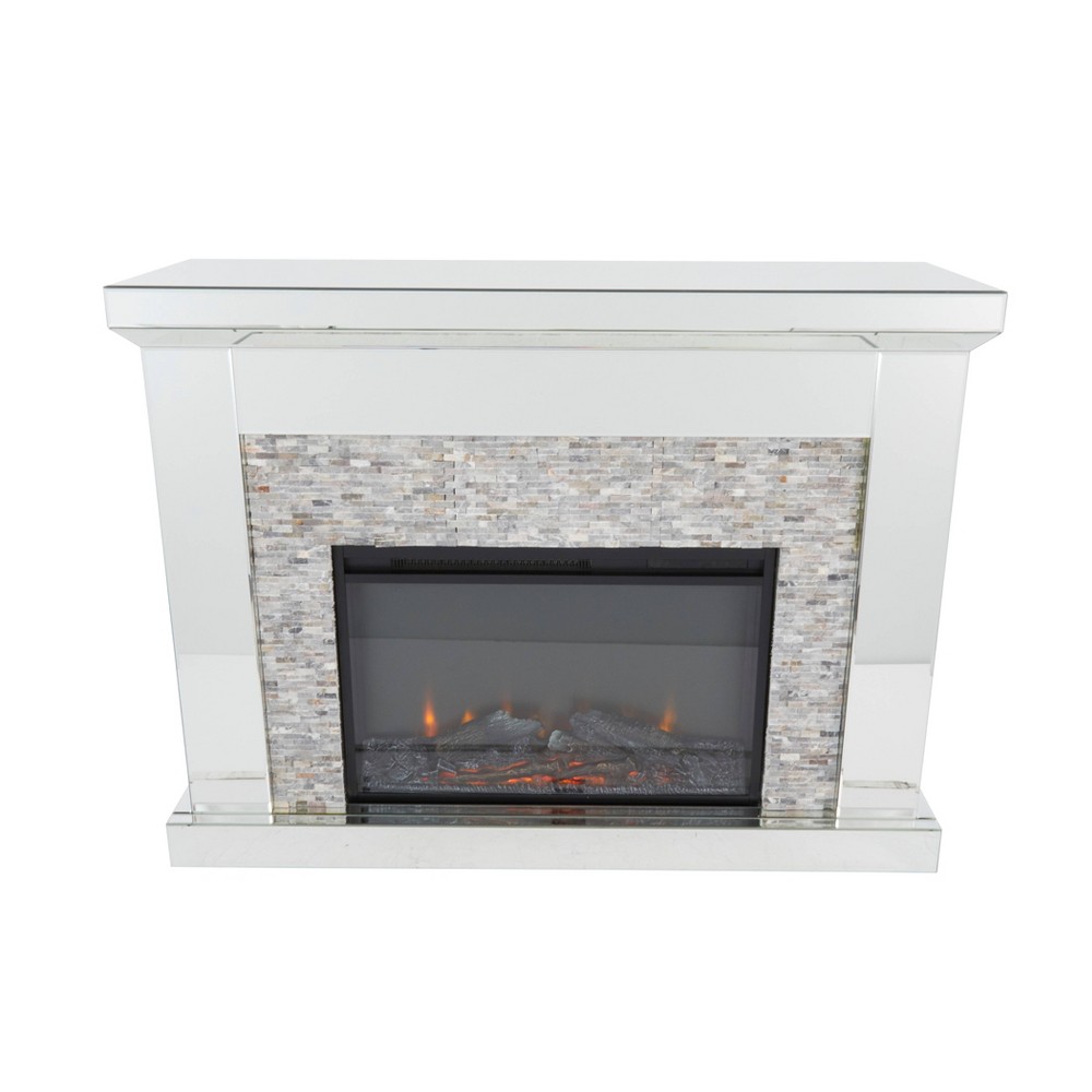 Photos - Electric Fireplace Glam Wood  Clear - Olivia & May: Luxury Indoor Heater, N