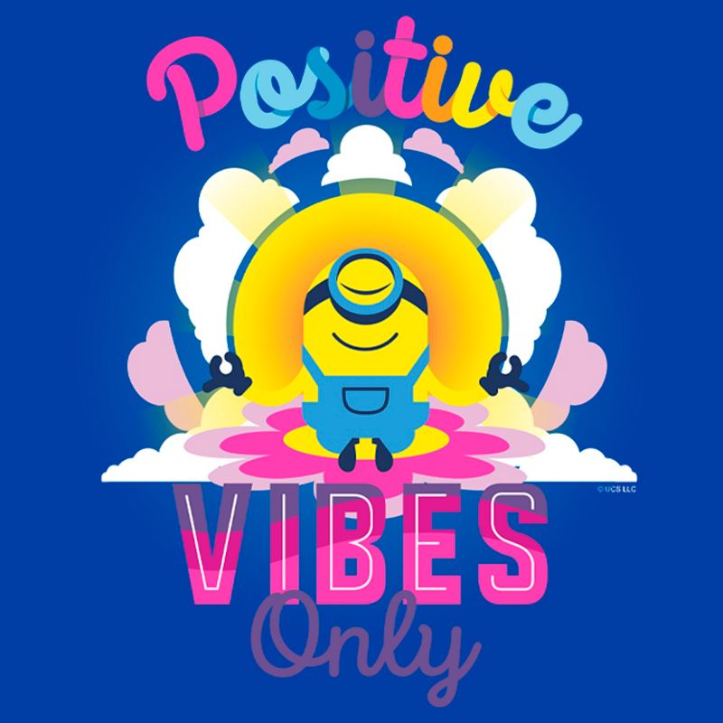 Men's Minions: The Rise of Gru Stuart Positive Vibes Only T-Shirt, 2 of 5
