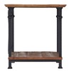 Ronay End Table Oak Brown - Inspire Q: Rustic Rectangle Side Table, Metal & Wood Frame, 23" High - 4 of 4