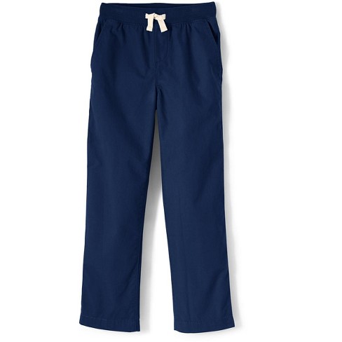 Lands' End School Uniform Little Boys Iron Knee Pull On Pants - Large -  Deep Sea Navy : Target