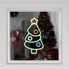 Northlight 15" LED Lighted Neon Style Christmas Tree Window Silhouette - image 2 of 4