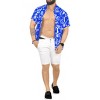 LA LEELA Mens Hawaiian Shirts Short Sleeve Button Down Shirt Men's Vacation Shirts Summer Beach Casual Tropical Shirts for Men Funny - 2 of 4