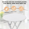 3-Piece Outdoor Bistro Set, Foldable Steel Table & 2 Chairs, Rust-Resistant Patio Café Set for Balcony, Porch, or Garden – 330lb Capacity - 3 of 4