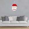 Big Dot of Happiness Jolly Santa Claus - Hanging Porch Christmas Party Outdoor Decorations - Front Door Decor - 1 Piece Sign - 3 of 4