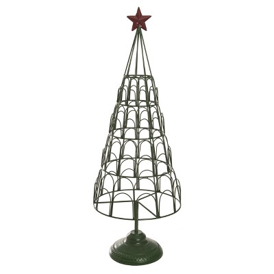 Transpac Metal 26.75 in Silver Christmas Tree Card Holder