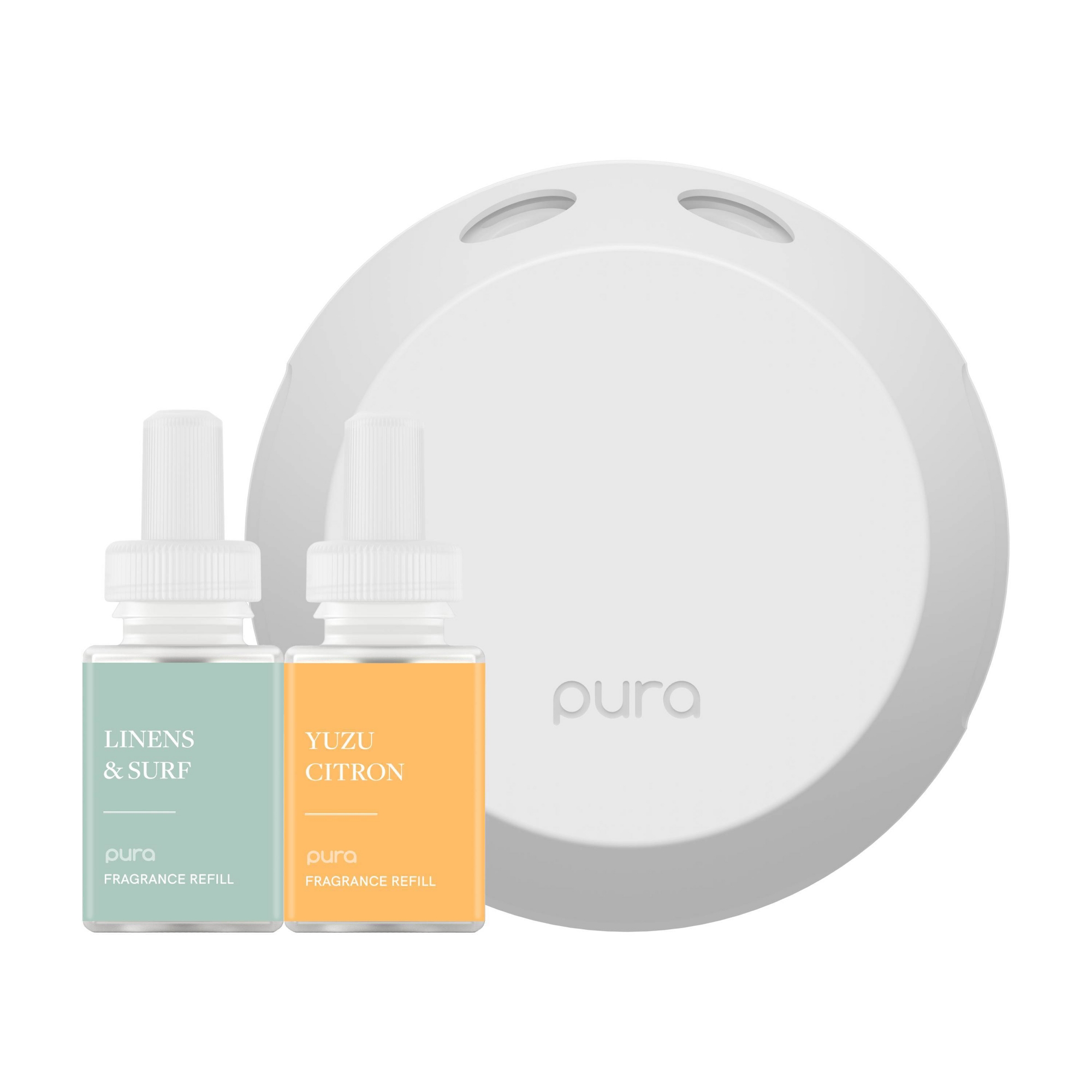 Pura Diffuser with Yuzu Citron and Linens & Surf Starter Kit