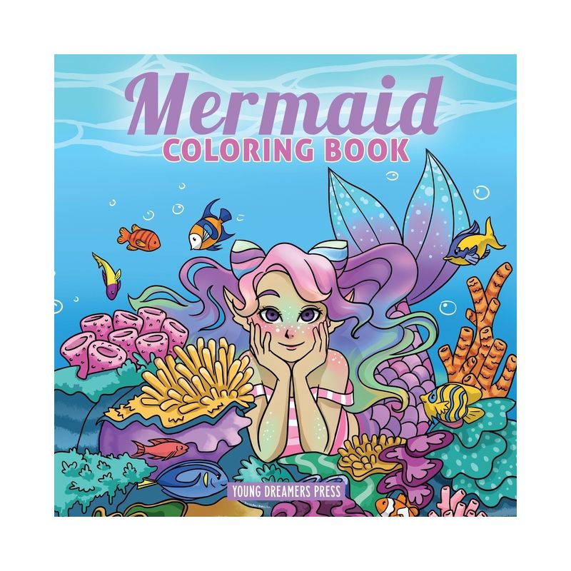 Mermaid Coloring Book - (Coloring Books for Kids) by  Young Dreamers Press (Paperback), 1 of 2