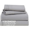 Clara Clark Bed Sheets, Premier 1800 Series 4 Piece Bed Sheet Set, Deep Pocket Luxury Soft Bedding Sheets & Pillowcases - 2 of 4