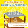 Strictly Briks 4 Pack Stackable Baseplates 10x10 in, 32x32 Studs, Compatible with Major Brands, 4 Plates & 30 Stackers, Gold/Silver - 4 of 4