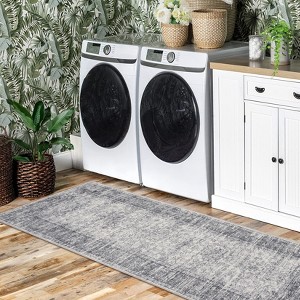 Coolmee Washable Area Rug Antique Distressed Rugs for Living Room Vintage Non Slip Modern Bedroom Carpet Stain Resistant Rug - 1 of 4