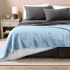 Faux Shearling Fleece Blanket by Bare Home - 2 of 4