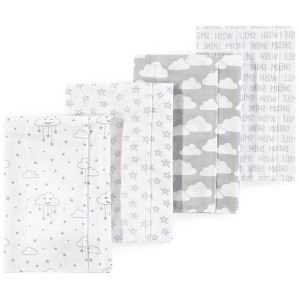 Luvable Friends Hudson Baby Flannel Burp Cloths 4pk - 1 of 1
