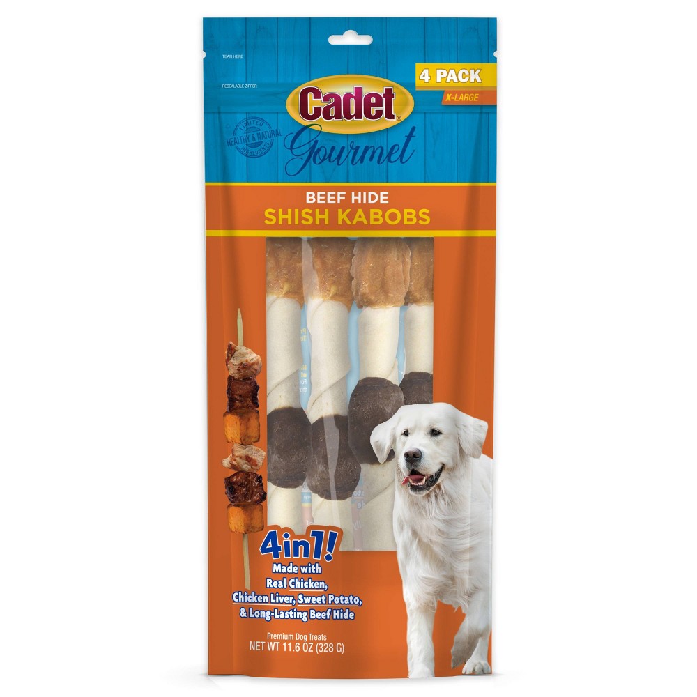 Photos - Dog Food Cadet Shish Kabobs Rawhide with Chicken,Liver, Beefand Sweet Potato Dog Tr