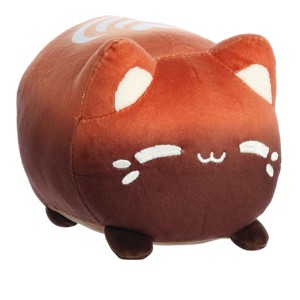 Aurora Small Catpuccino Meowchi Tasty Peach Enchanting Stuffed Animal Brown 7" - 1 of 4