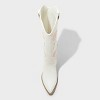 Women's Dixie Bone Floral Western Cowboy Boots with Memory Foam Insole - Universal Thread™ Off-White - image 3 of 3