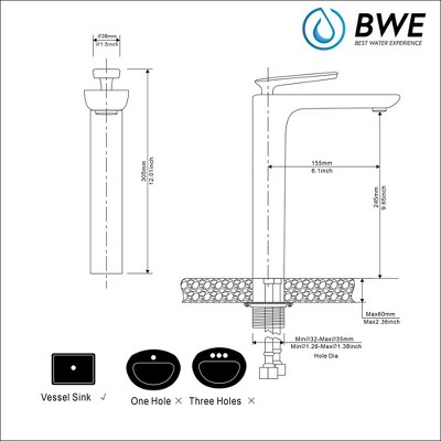 Matte Black Single Handle High Arc Vessel Sink Faucet