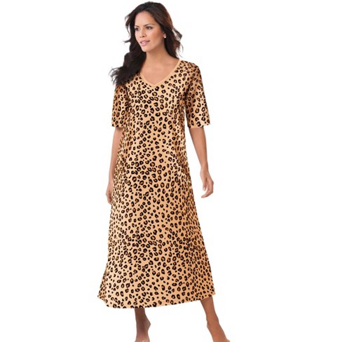 Plus Size 2xl-6xl Women's Leopard Print Tiger Print Long-sleeved