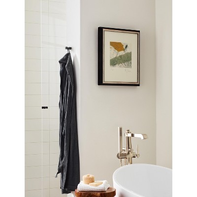 Matte Black Single Prong Modern Robe Hook