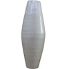 Uniquewise Bamboo Cylinder Shaped Floor Vase - Handcrafted Tall Decorative Vase - Ideal for Dining Room, Living Room, and Entryway - 3 of 4
