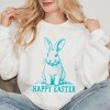 Simply Sage Market Women's Graphic Sweatshirt Happy Easter Bunny Outline - 2 of 4