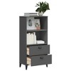vidaXL Bookshelf Anthracite grey Engineered wood, plastic Medium - 4 of 4