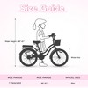 YONWAY 20 inch Kids Bike With Woven Basket Single, Speed Cruiser Rear Rack, Caliper Brake Bicycle, For Girls 7-10 - 4 of 4