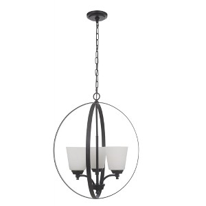 Craftmade Lighting Tyler 3 - Light Chandelier in  Flat Black - 1 of 1