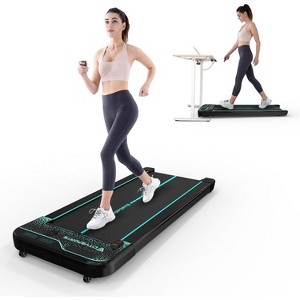 CITYSPORTS Under Desk Treadmill, Electric Slim Walking Pad, Electric Treadmill LED Display for Home and Office Exercise (Black Green) - 1 of 4