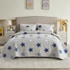 Inhand Microfiber Print Quilt Bedding Set, Flower print Soft Lightweight Coverlet For All Season - 2 of 4
