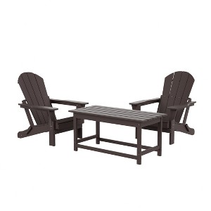 WestinTrends  3-Piece Outdoor Paio Adirondack Conversation Set - 1 of 4