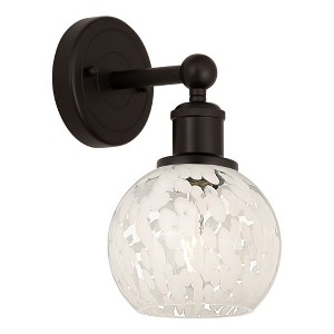 White Mouchette - 1 Light Wall Sconce In Modern Style-10.25 Inches Tall and 6 Inches Wide - 1 of 1
