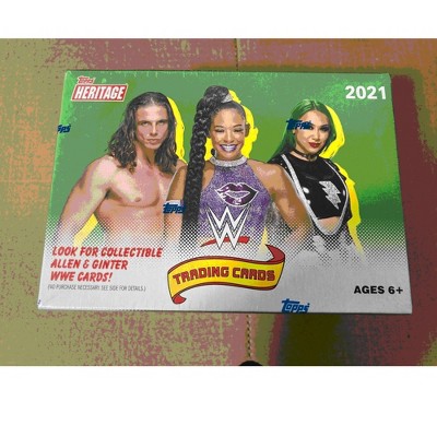 Topps 2021 WWE Topps Heritage Blaster Box Brand New Sealed Wrestling Trading Cards WWF