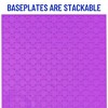 Strictly Briks Classic Stackable Baseplates, For Building Bricks, Bases for Tables, Mats, and More, Girl Colors, 4 Pack, 10x10 Inches - 3 of 4