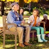 Tangkula 2-Person Garden Bench w/ Wide Backrest & Curved Armrests for Backyard - 3 of 4