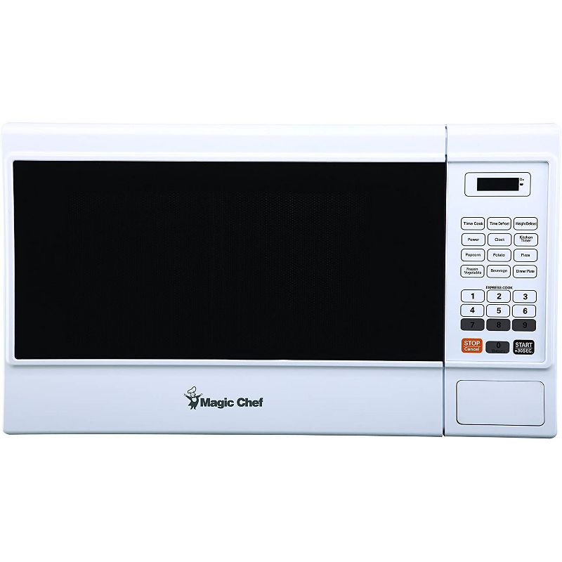 Magic Chef MCM1310W 1000 Watt 1.3 Cubic Foot Microwave with Digital Touch and 11 Power Levels, White, 1 of 3