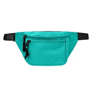 Dalix 3 Pocket Fanny Pack Money Pouch Concealer Runners Bag Waist Belt - 1 of 4