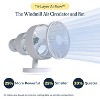 Windmill Smart Whisper-Quiet Air Circulator and Fan with 5 speeds and Remote White: Desk Fan, Programmable Timer, ETL Listed - image 4 of 4