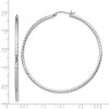 Black Bow Jewelry 2mm, Diamond Cut, XL Sterling Silver Hoops - 55mm (2 1/8 Inch) - 4 of 4