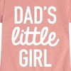 Girls' - Instant Message - Dad Set Little Girl Fitted Short Sleeve Graphic T-Shirt - 2 of 4