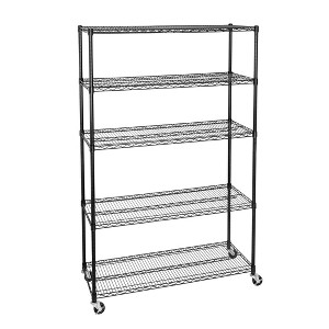Seville Classics UltraDurable  5-Tier 48" x 18" Steel Wire Shelving Unit - 1 of 4