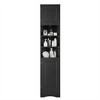 TiramisuBest Tall and Wide Bathroom Floor Storage Cabinet, Bathroom Storage Unit, Freestanding Cabinet with 4 Doors, Adjustable Shelves, White - 4 of 4