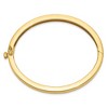 Black Bow Jewelry 6.3mm 14k Yellow Gold Polished Solid Open Back Hinged Bangle Bracelet - 2 of 4