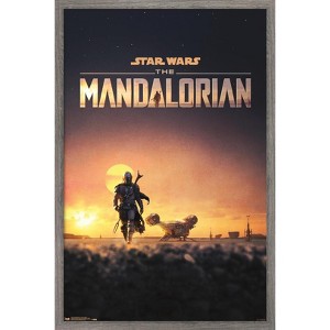 Trends International Star Wars: The Mandalorian - D23 One Sheet Framed Wall Poster Prints - 1 of 4