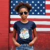 The Juniper Shop Sunset Chaser Waves Youth Short Sleeve Tee - M - Navy - 4 of 4